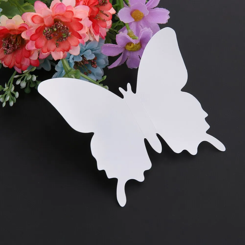 12Pcs/lot 3D Mirror Wall Stickers Butterflies Decoration PVC Art Sticker Living Room Bedroom Adhesive Wall Pappers