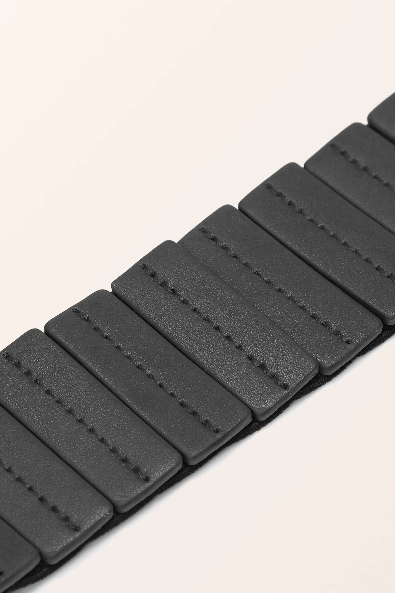 Adjustable Elastic Waist Belt - Black