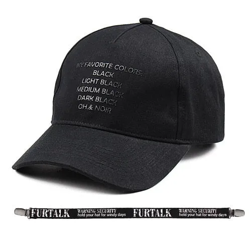 Black Caps for Women Men Baseball Cap