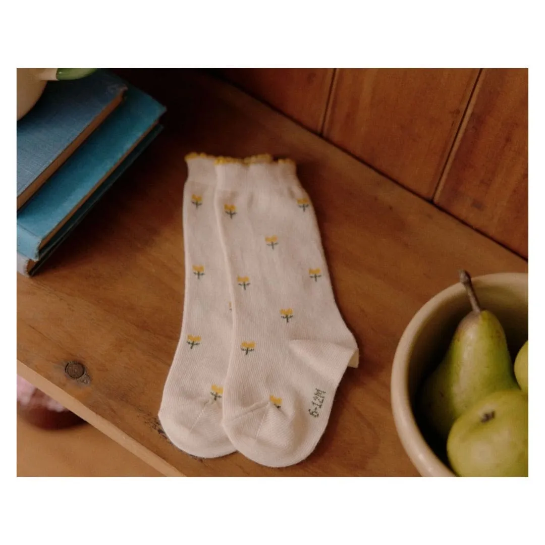 Cotton Socks - Tulips