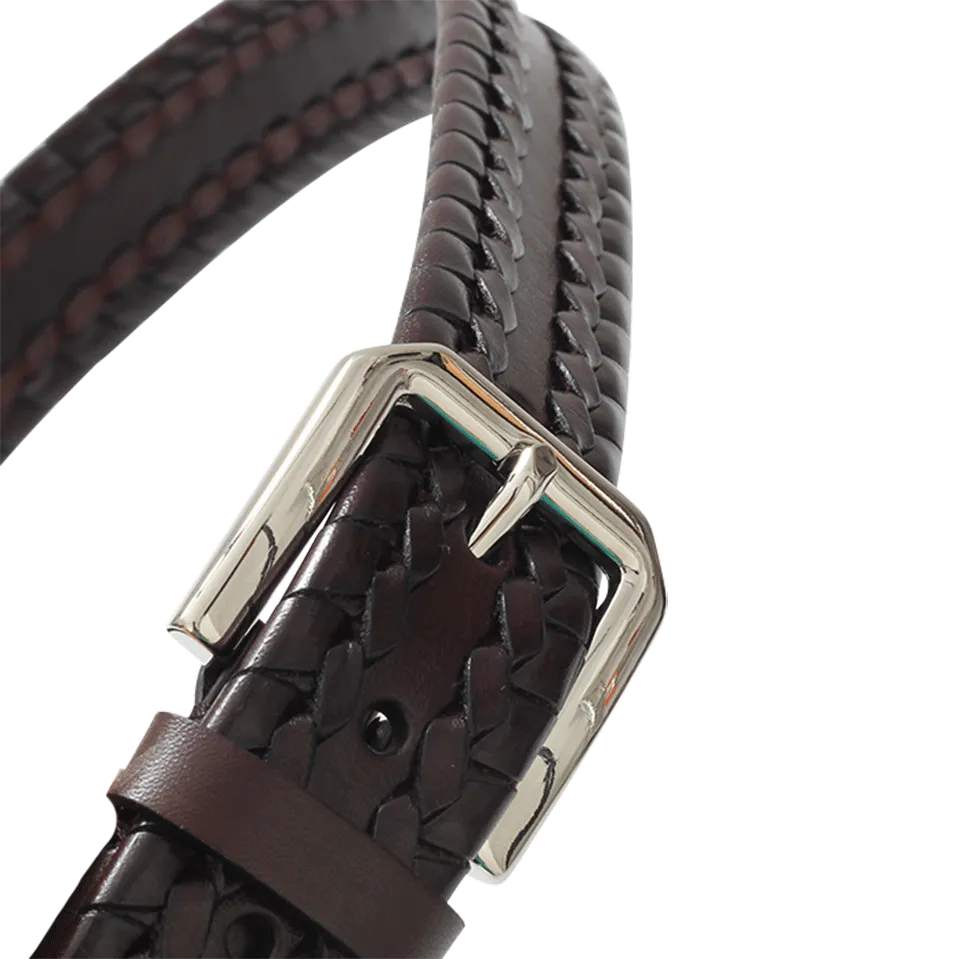 Decorative Stitch Leather Belt