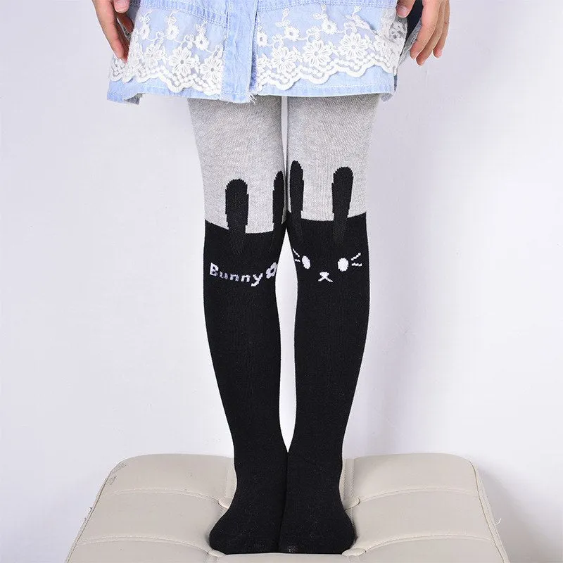 DreamShining Cartoon Cat Patchwork  Tights