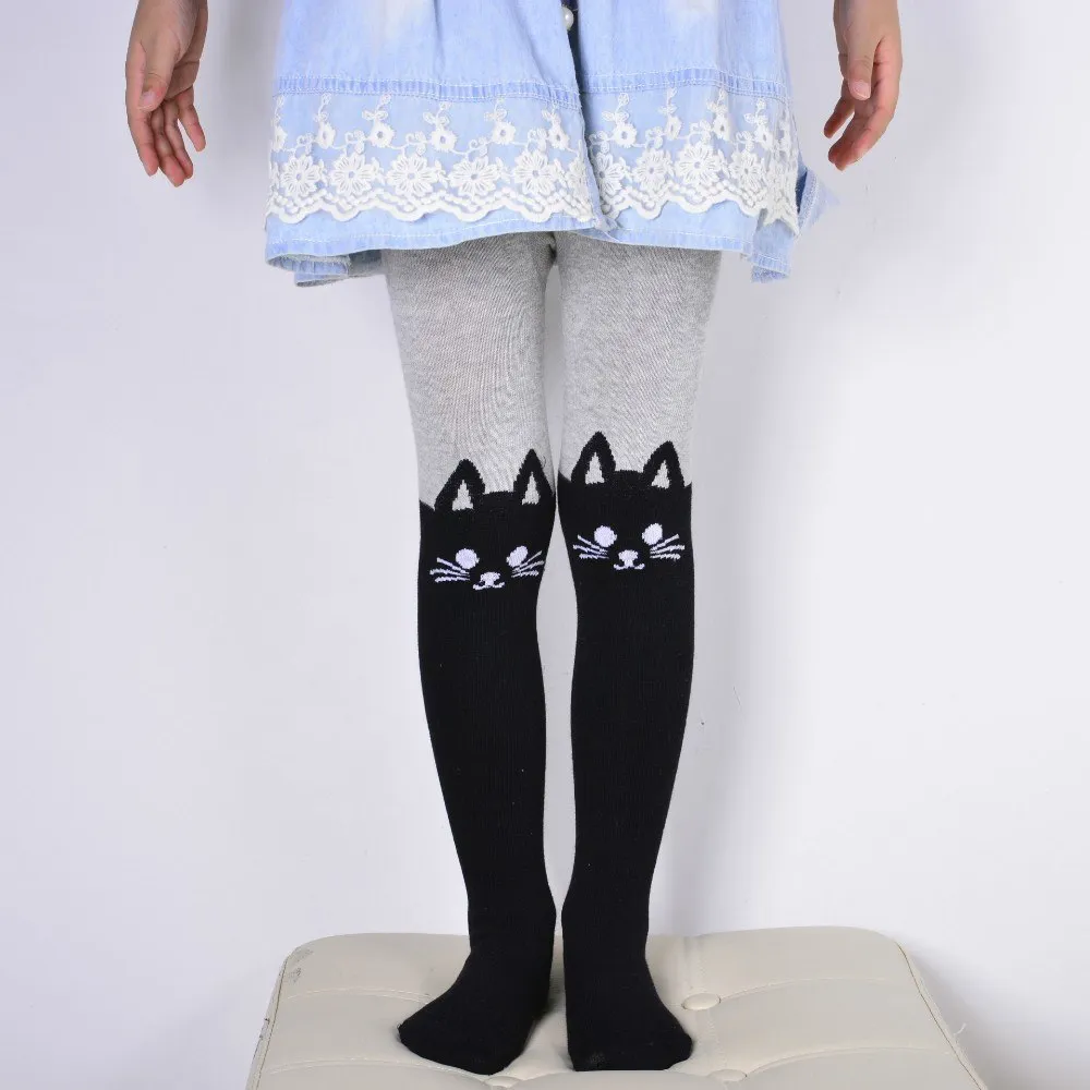 DreamShining Cartoon Cat Patchwork  Tights