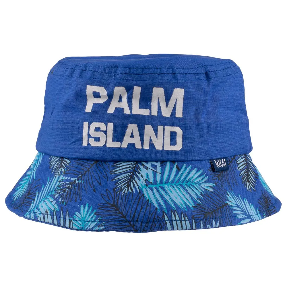 Fedora Hat for Toddlers-Palm Island Artwork Kid Hat for 4-8 Year Olds
