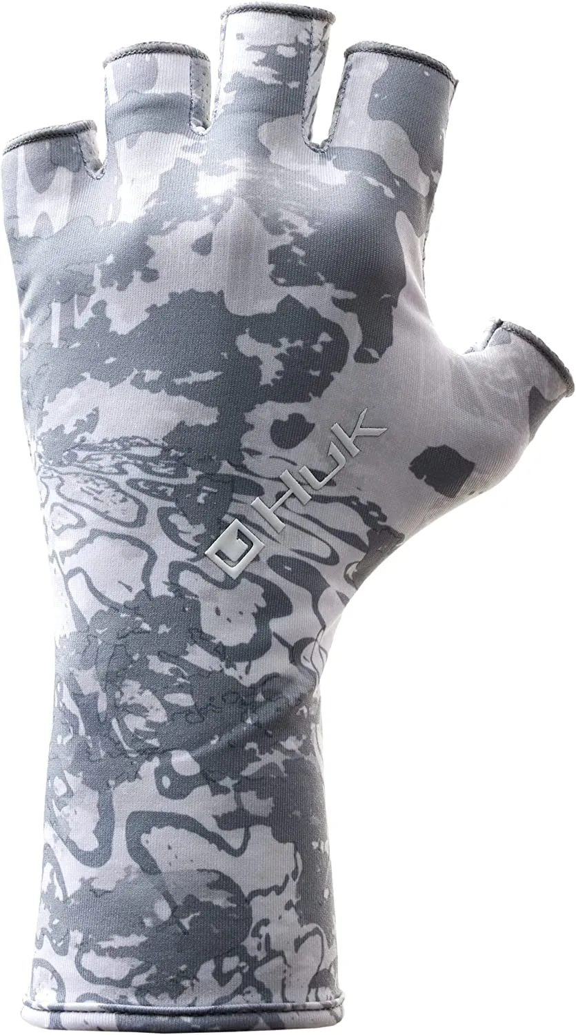 HUK Mens Fingerless Sun Gloves
