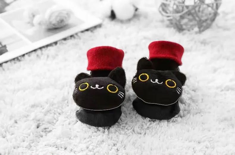Kitty Baby Rattle Socks