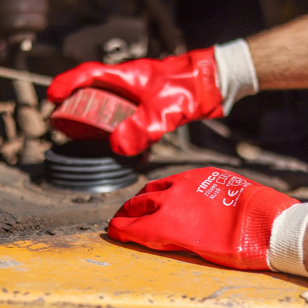 PVC Gloves - PVC Coated Cotton Interlock