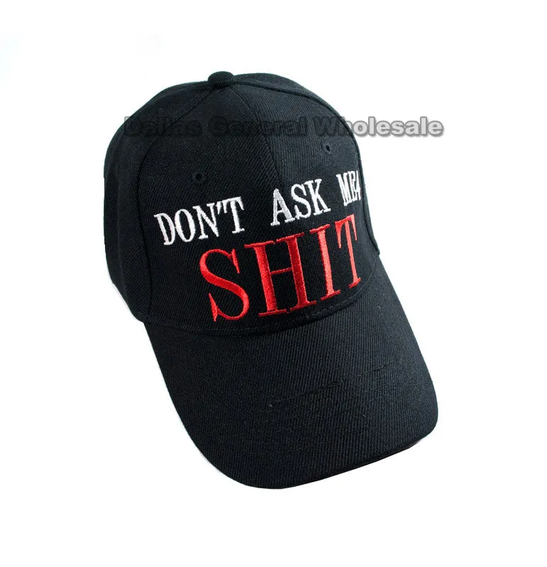 "DON'T ASK ME 4 SHIT" Casual Caps Wholesale