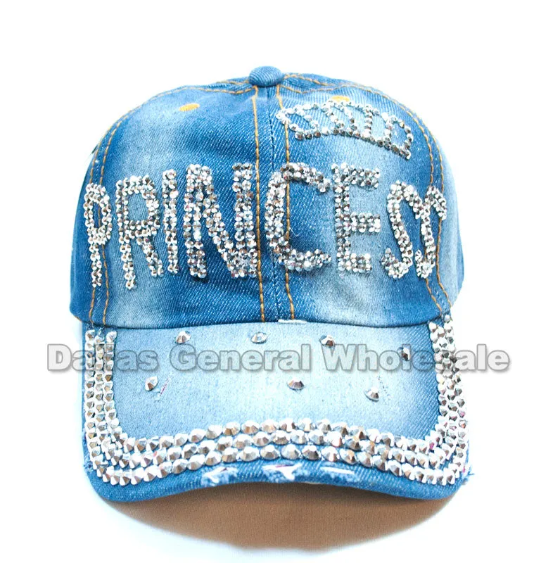 "Princess" Fashion Denim Caps Wholesale