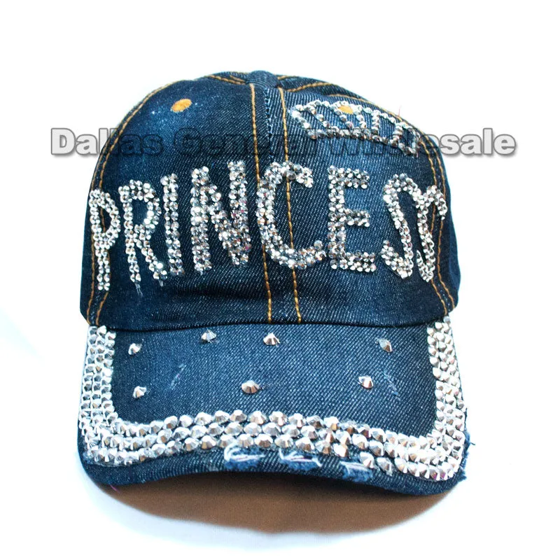 "Princess" Fashion Denim Caps Wholesale