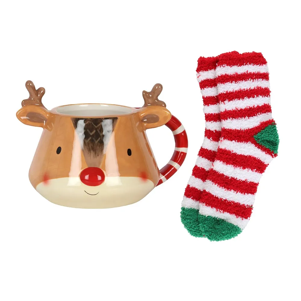 Reindeer Mug and Sock Set - CR00120
