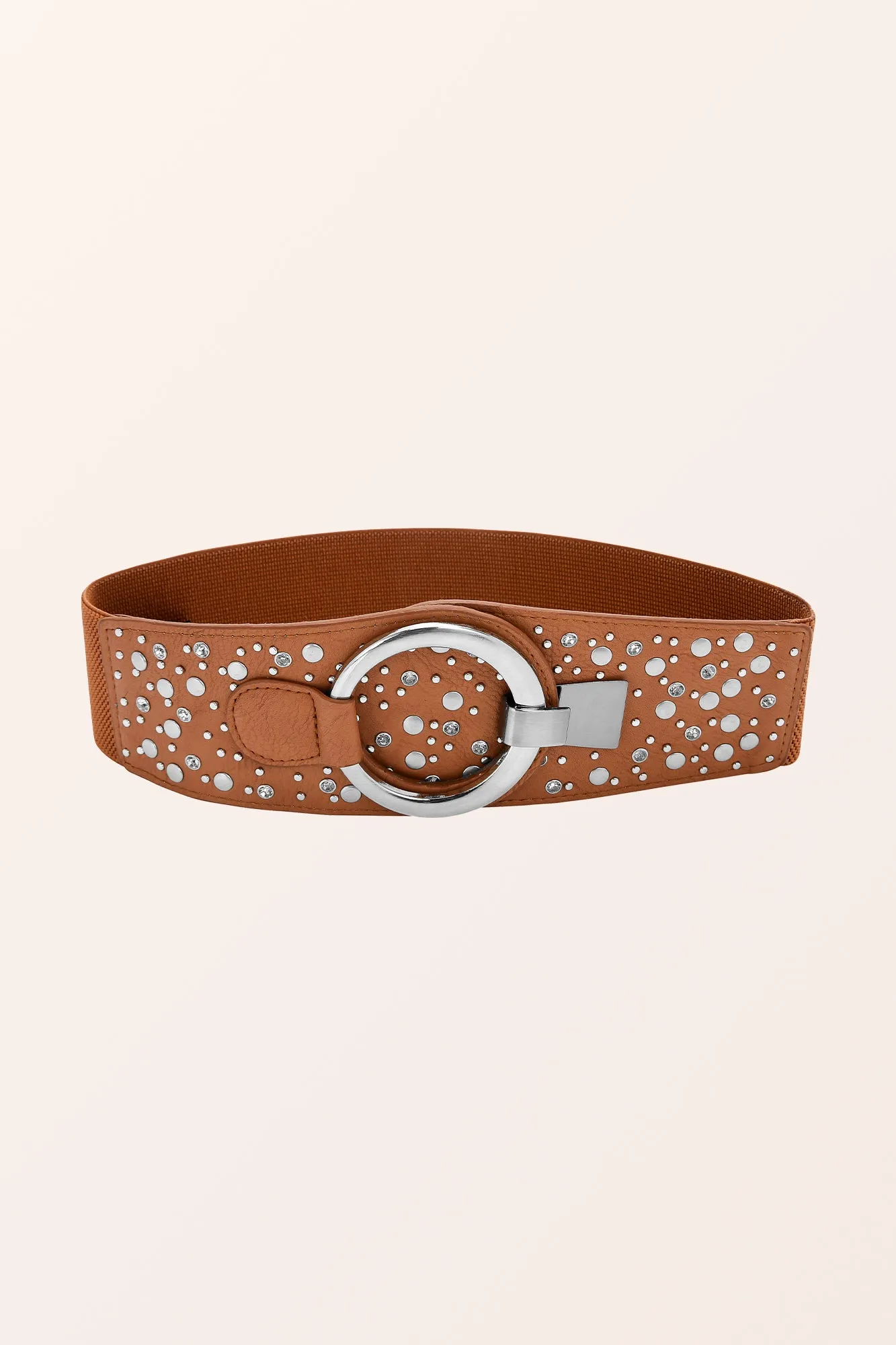 Ring Hook Buckle Belt - Light Brown