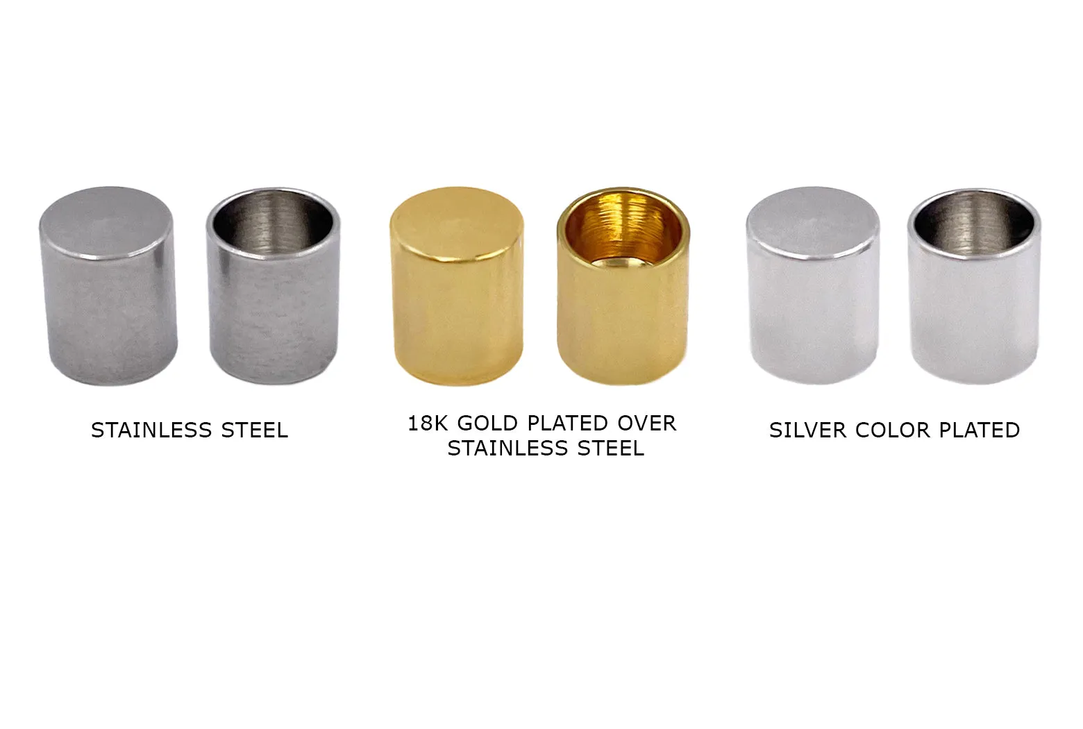 SSE1002 Stainless Steel Cylinder End Cap - Cord End