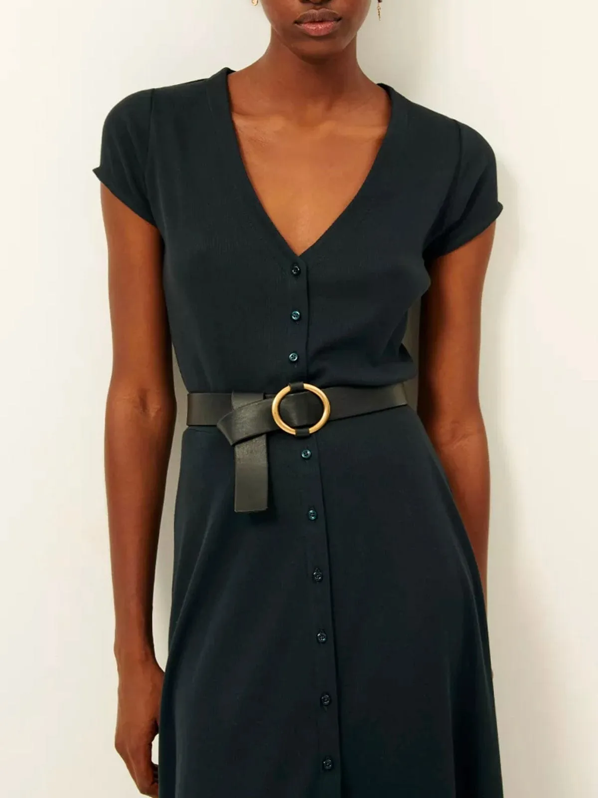 Tisao Leather Belt – Black