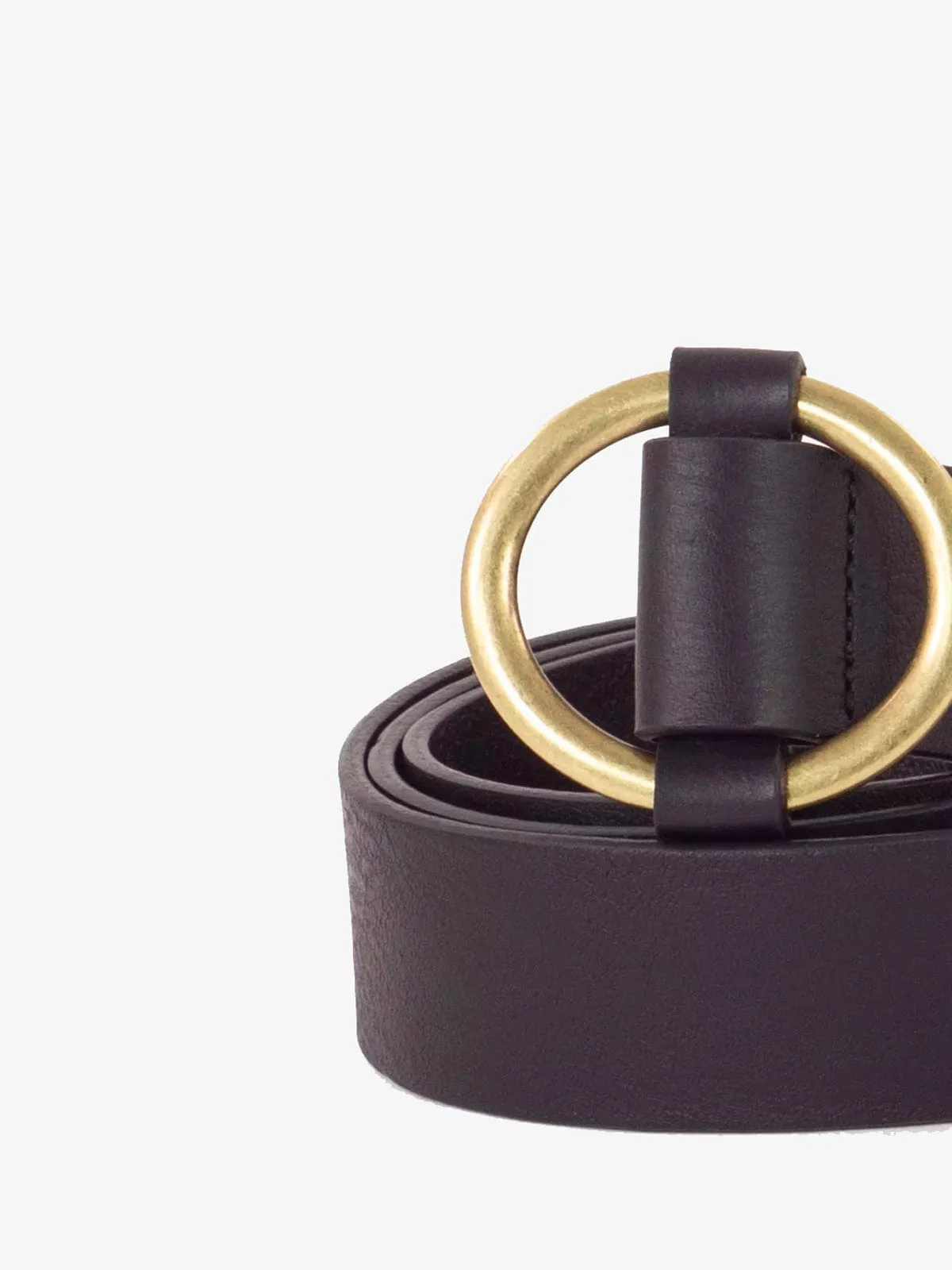 Tisao Leather Belt – Black