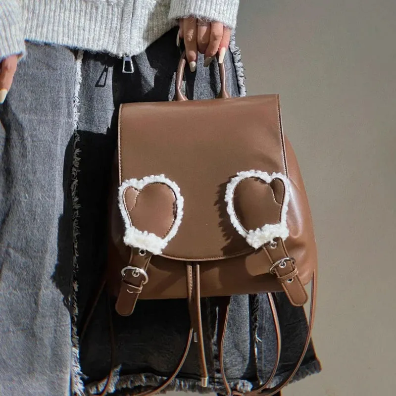 UAKISS  -  Japanese Sweet Y2k Aesthetic Ins Preppy Schoolbags Casual All Match Fashion Handbags Women Students Streetwear Trendy Backpacks