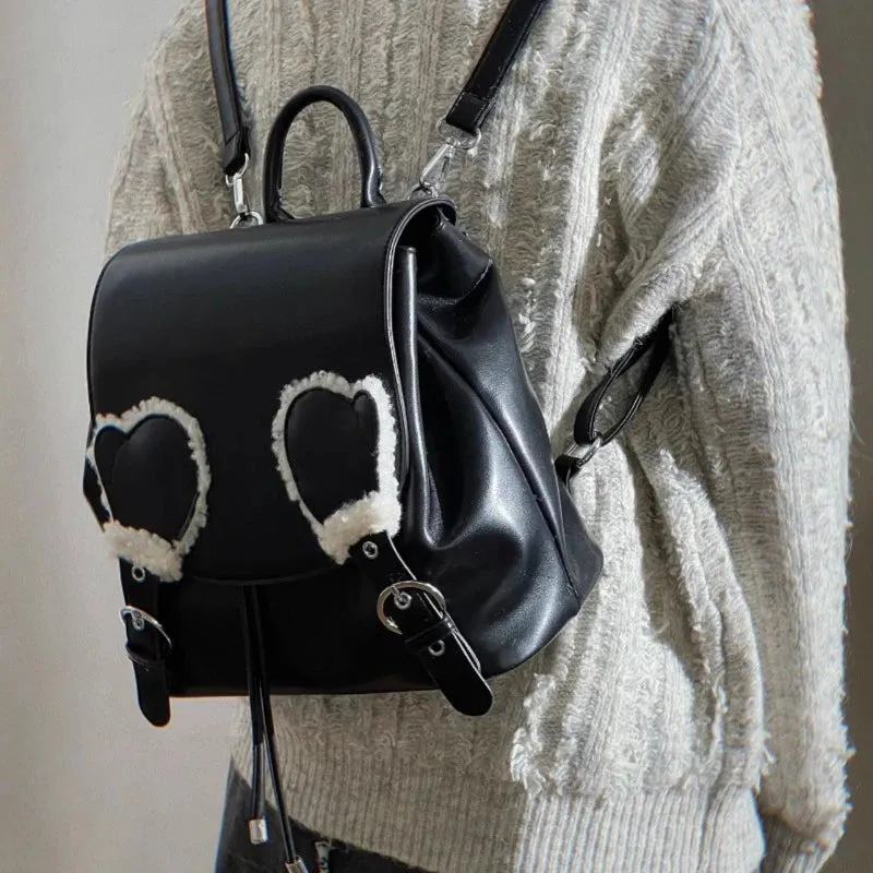UAKISS  -  Japanese Sweet Y2k Aesthetic Ins Preppy Schoolbags Casual All Match Fashion Handbags Women Students Streetwear Trendy Backpacks