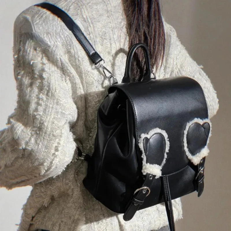 UAKISS  -  Japanese Sweet Y2k Aesthetic Ins Preppy Schoolbags Casual All Match Fashion Handbags Women Students Streetwear Trendy Backpacks