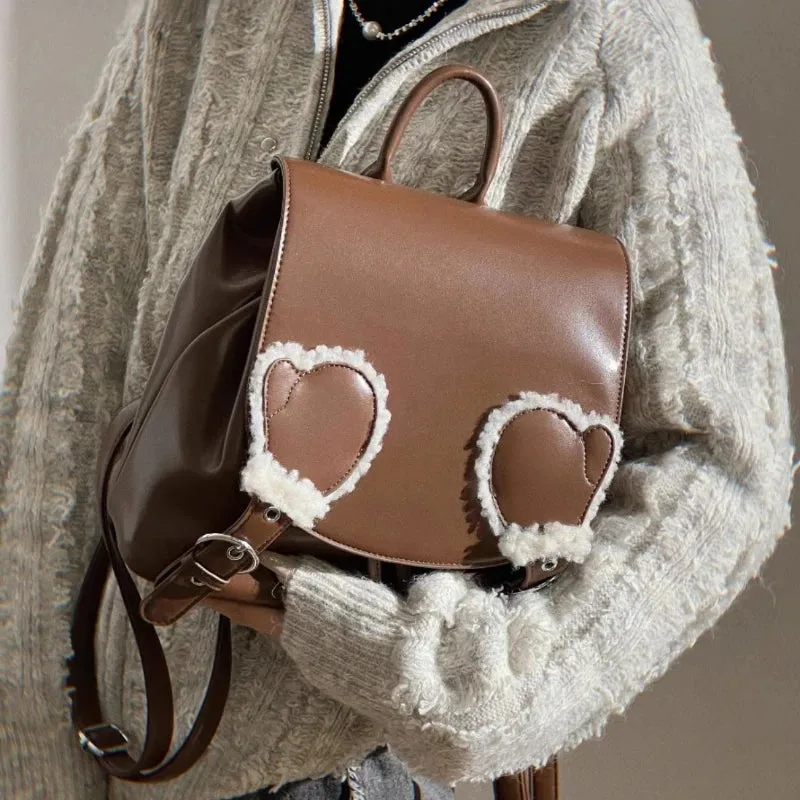 UAKISS  -  Japanese Sweet Y2k Aesthetic Ins Preppy Schoolbags Casual All Match Fashion Handbags Women Students Streetwear Trendy Backpacks