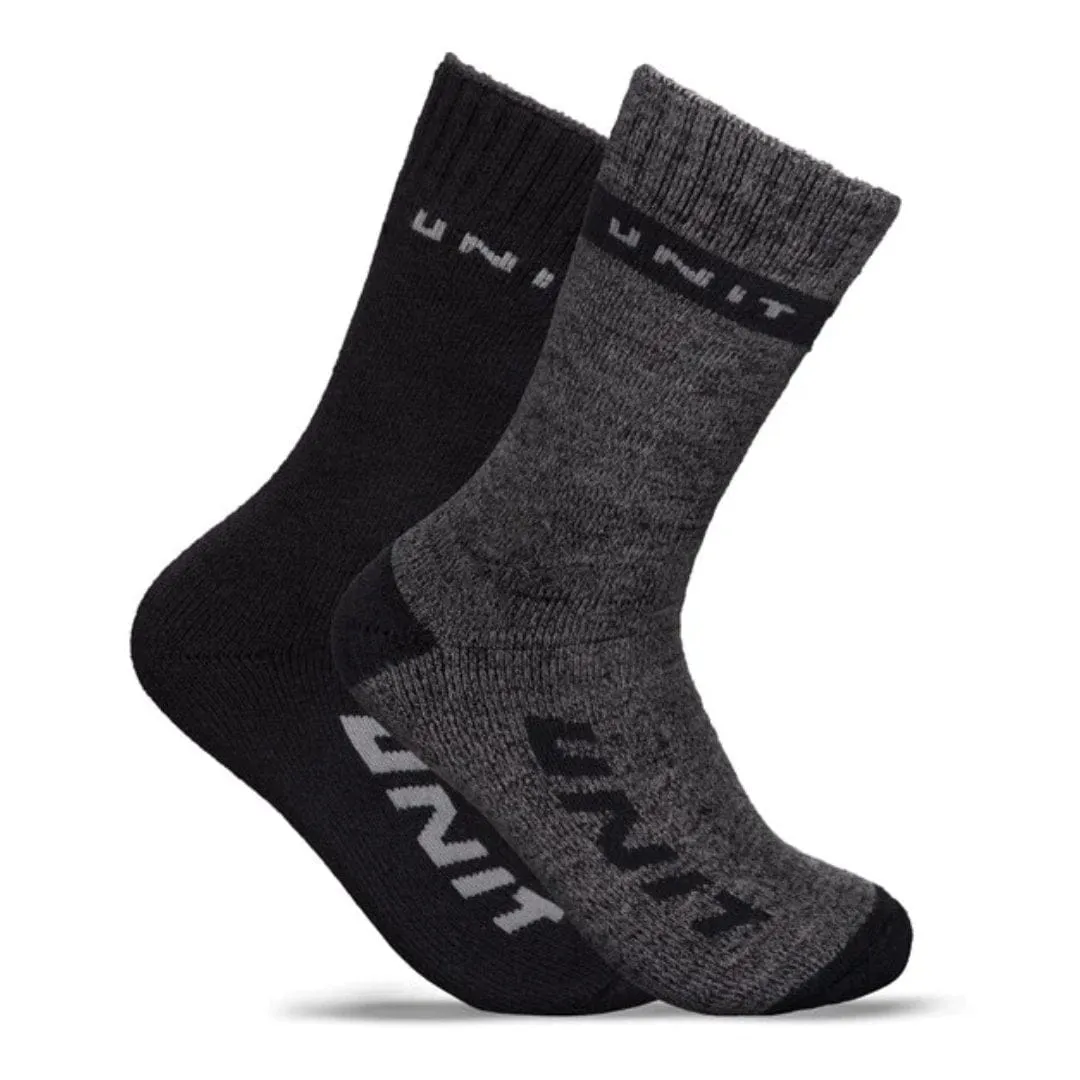 UNIT BAMBOO EXTRA THICK PREMIUM SOCKS 2PK MULTI